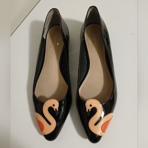 Kate Spade Black Flamingo Flats